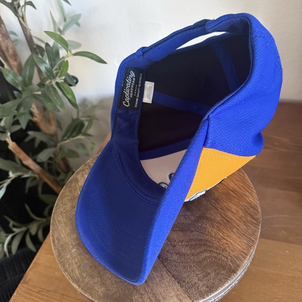UCSB Santa Barbara Gauchos Dad Hat Baseball Cap Gold Blue Embroidered Logo OSFM - Picture 9 of 11
